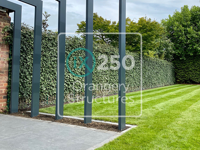 Bespoke Pergola With Grass In Background